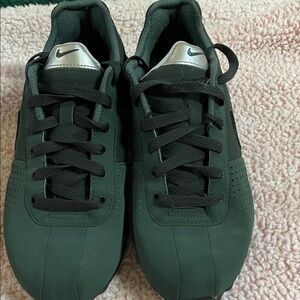 Nike Shox Forest Green and Black Sneakers